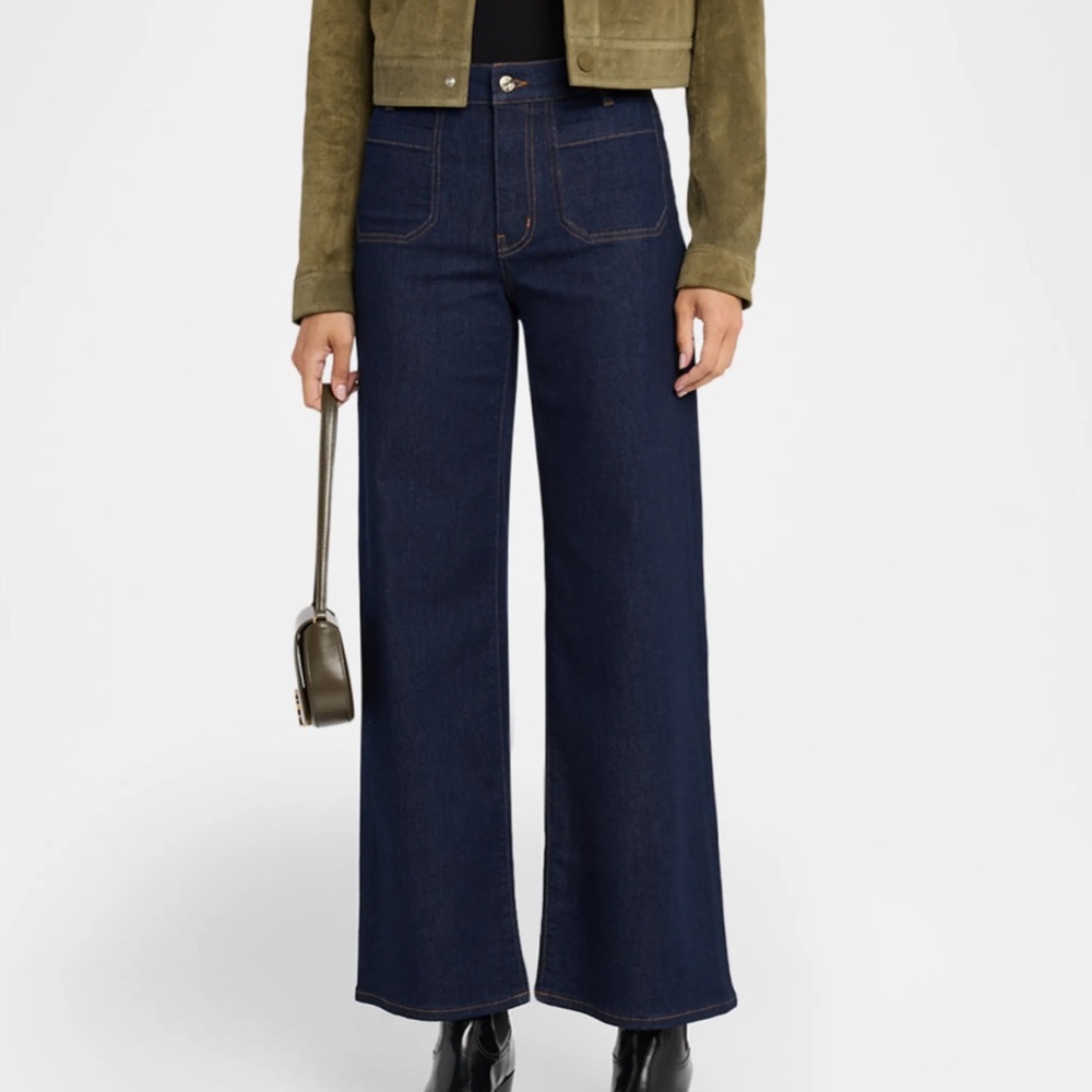 FRAME Le Slim Palazzo Modernist Pocket Jeans